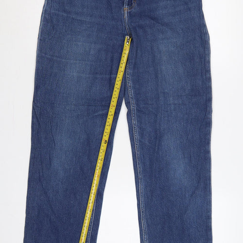 Lee Jane Women’s Blue W30 L35 High Rise Straight Jeans