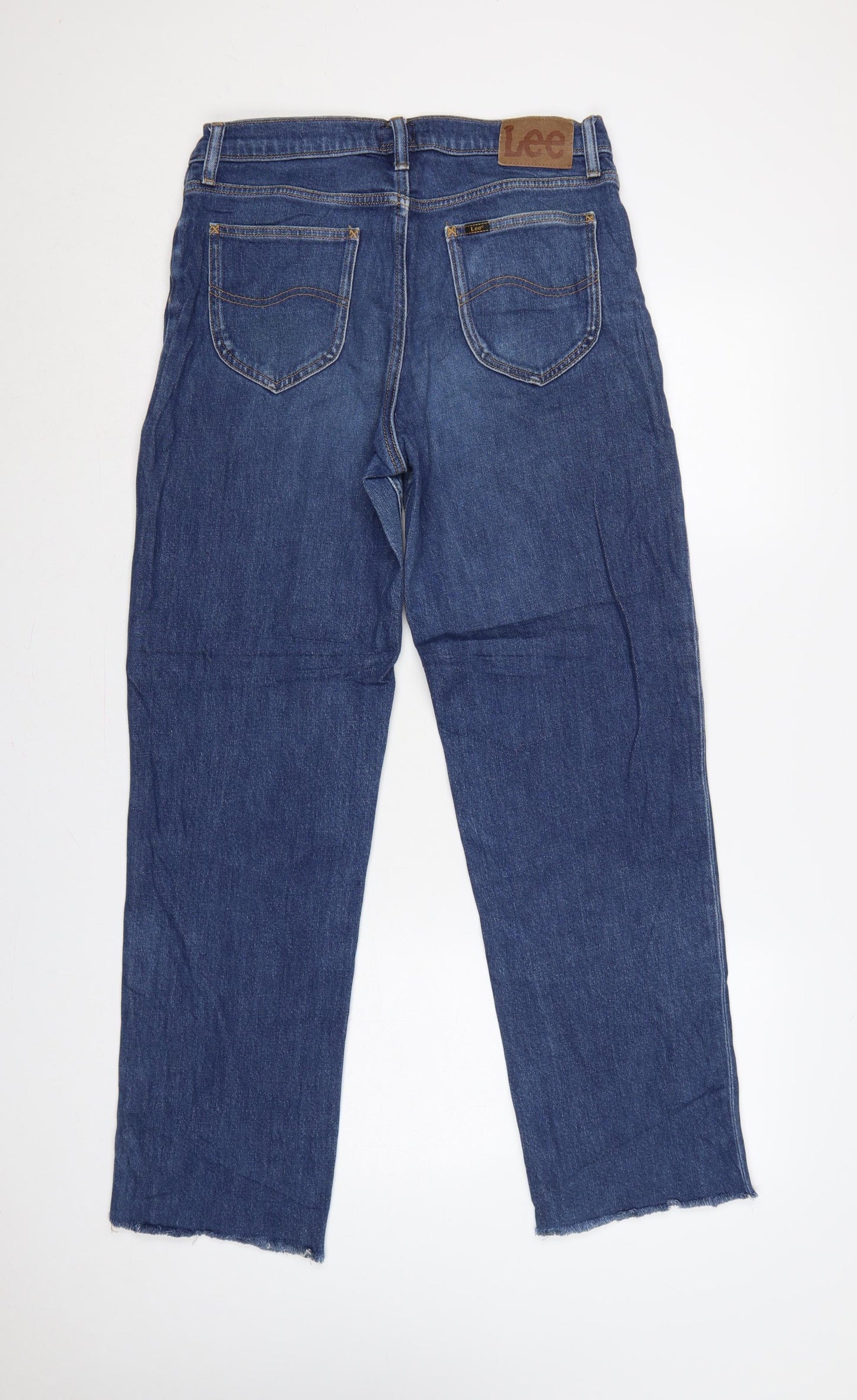 Lee Jane Women’s Blue W30 L35 High Rise Straight Jeans