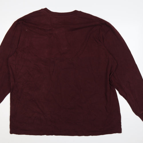 Carhartt Men’s Brown 2XL Original Fit Heavyweight Long Sleeve Henley T-Shirt