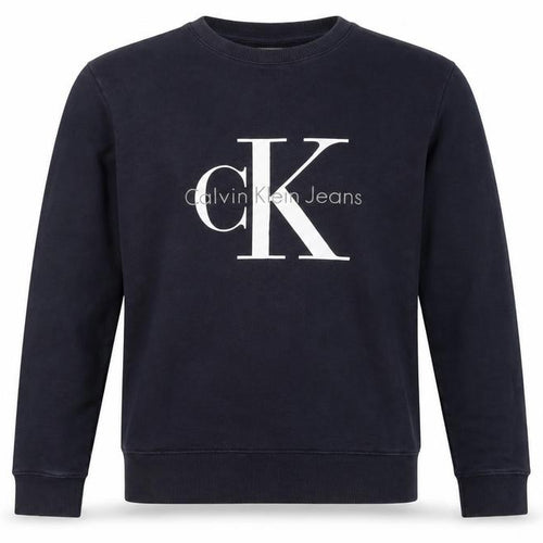 Calvin Klein Jeans Men’s Navy M Logo Graphic Crew Neck Sweatshirt
