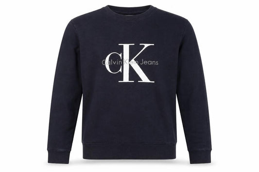 Calvin Klein Jeans Men’s Navy M Logo Graphic Crew Neck Sweatshirt
