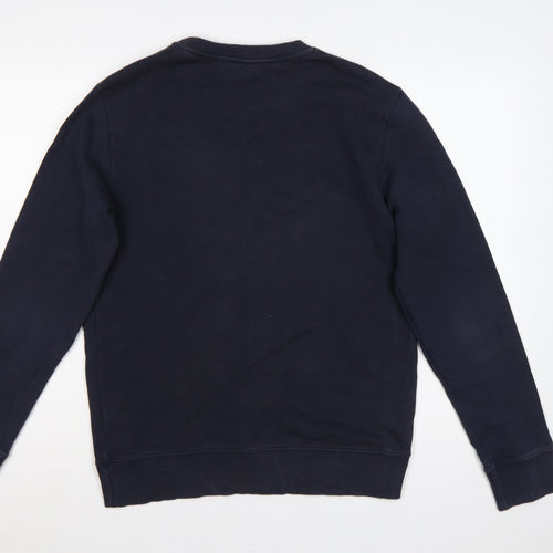 Calvin Klein Jeans Men’s Navy M Logo Graphic Crew Neck Sweatshirt