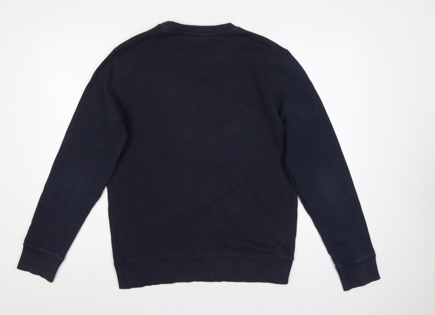 Calvin Klein Jeans Men’s Navy M Logo Graphic Crew Neck Sweatshirt