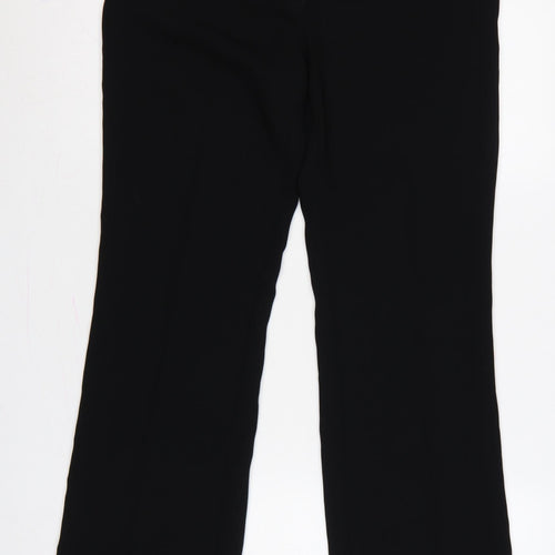 Next Women’s Black UK 10 Regular Tailoring Flared Trousers Workwear
