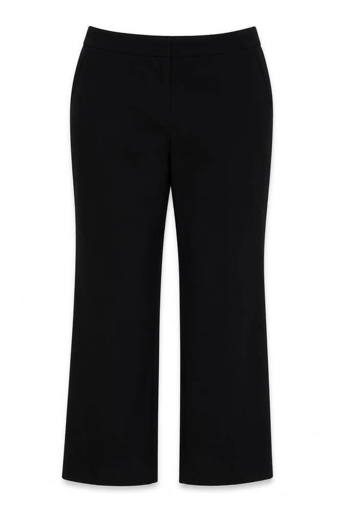 Front view of Next Women’s Black UK 10 Regular Tailoring Flared Trousers Workwear