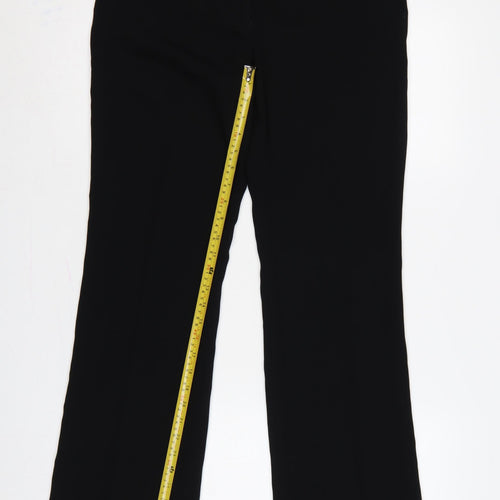 Next Women’s Black UK 10 Regular Tailoring Flared Trousers Workwear