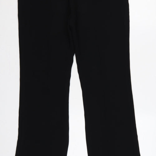 Next Women’s Black UK 10 Regular Tailoring Flared Trousers Workwear