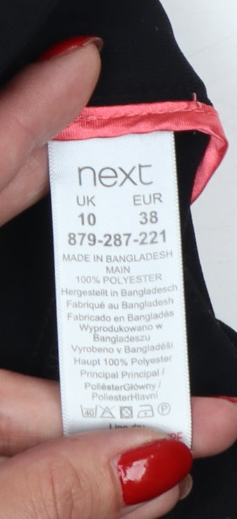 Next Women’s Black UK 10 Regular Tailoring Flared Trousers Workwear
