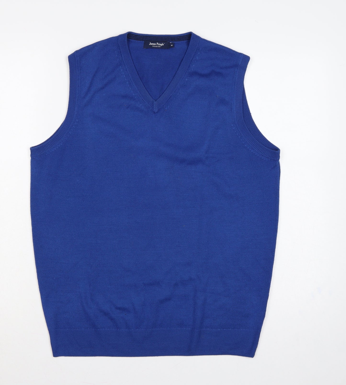 James Pringle Collection Men’s Blue M V-Neck Knit Jumper Vest