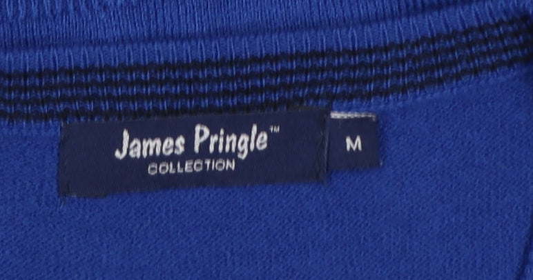 James Pringle Collection Men’s Blue M V-Neck Knit Jumper Vest