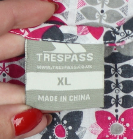 Trespass Women Multicoloured XL Floral Cotton Tunic Blouse