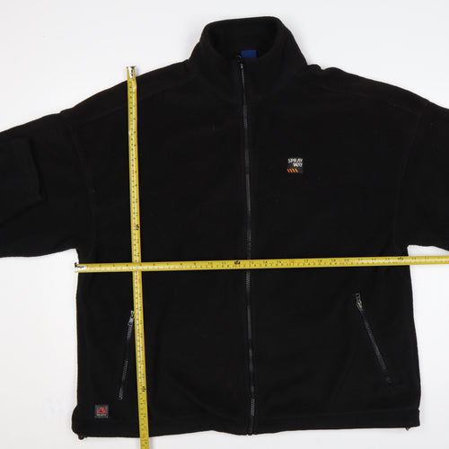Sprayway Men's Black XL Fleece Full Zip Outdoor Basic Jacket