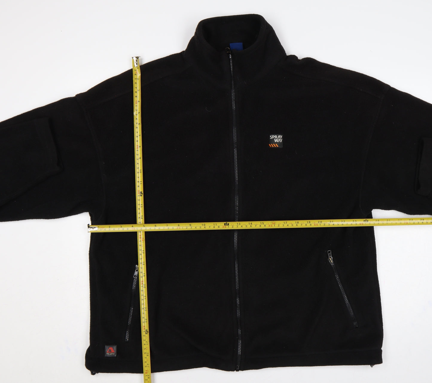 Sprayway Men's Black XL Fleece Full Zip Outdoor Basic Jacket