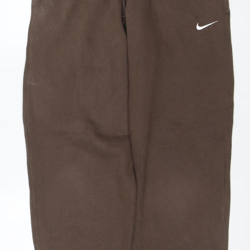 Nike Women Brown XS Jogger Sweatpants Drawstring Logo