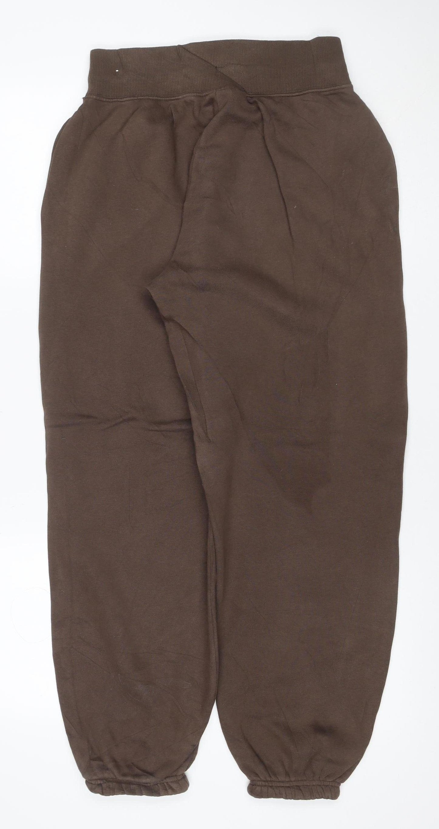 Nike Women Brown XS Jogger Sweatpants Drawstring Logo