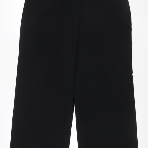 Marks and Spencer Women Black UK 14 Short Bootcut Tailored Trousers
