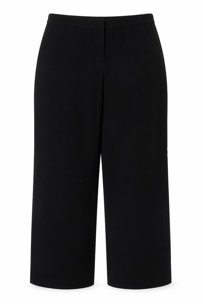 Marks and Spencer Women Black UK 14 Short Bootcut Tailored Trousers
