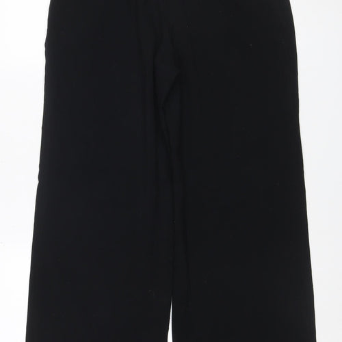 Marks and Spencer Women Black UK 14 Short Bootcut Tailored Trousers