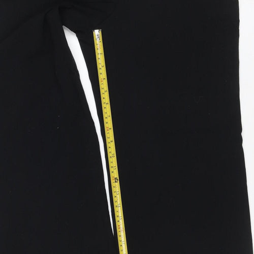 Marks and Spencer Women Black UK 14 Short Bootcut Tailored Trousers