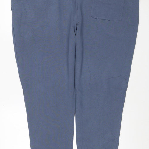 Marks & Spencer Men Blue 3XL Jogger Sweatpants Cotton Drawstring