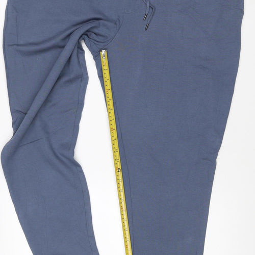 Marks & Spencer Men Blue 3XL Jogger Sweatpants Cotton Drawstring