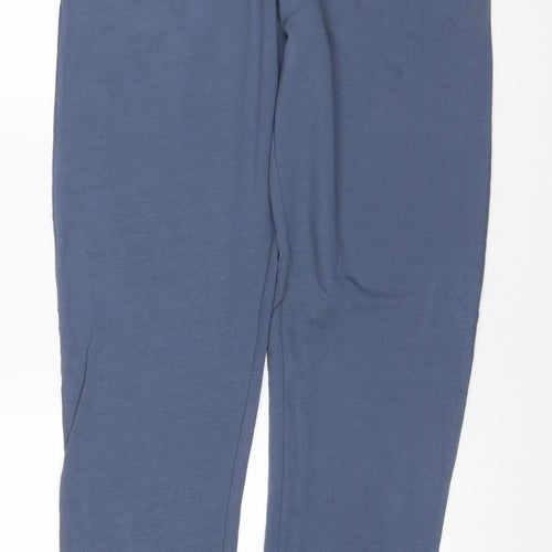 M&S Mens Blue XL Long Regular Fit Drawstring Sweatpants Joggers