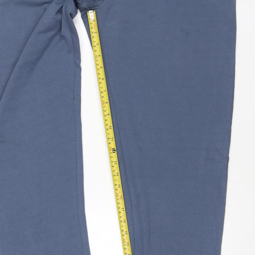 M&S Mens Blue XL Long Regular Fit Drawstring Sweatpants Joggers