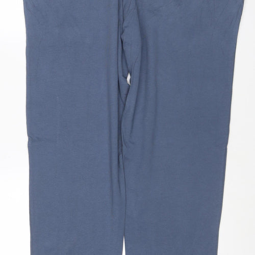 Marks and Spencer Mens Blue 3XL Regular Fit Drawstring Sweatpants