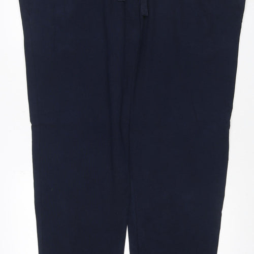Marks & Spencer Men's Navy 3XL Short Regular Fit Drawstring Sweatpants