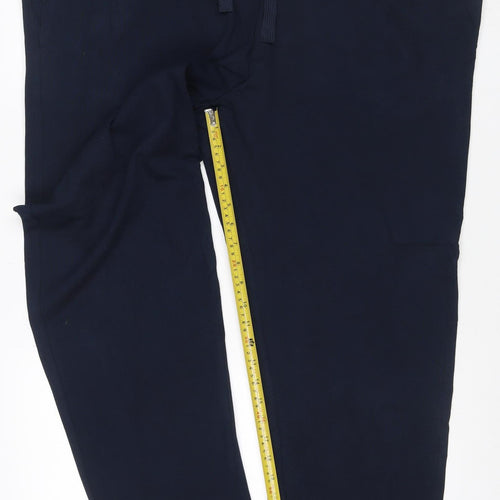 Marks & Spencer Men's Navy 3XL Short Regular Fit Drawstring Sweatpants