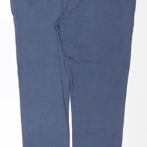 Marks and Spencer Men Blue 3XL Regular Fit Drawstring Walking Trousers