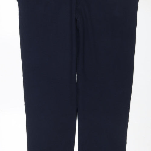 Marks & Spencer Men Blue 2XLT Long Sweatpants Drawstring Joggers