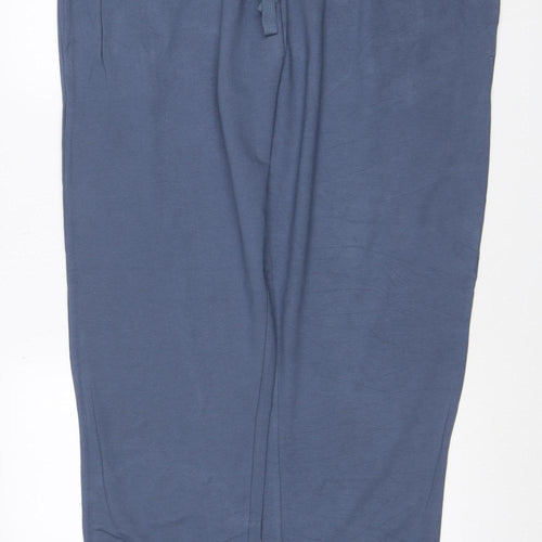 Marks & Spencer Men Blue 3XL Sweatpants Drawstring Pockets Regular Fit