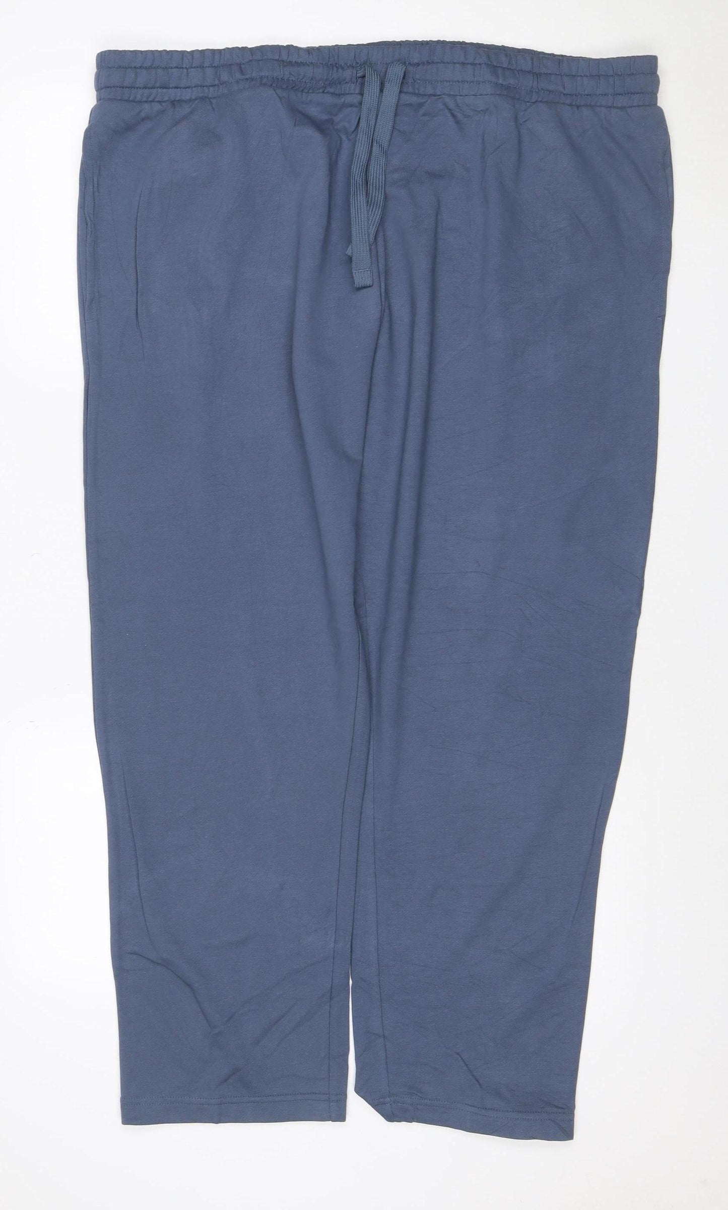 Marks & Spencer Men Blue 3XL Sweatpants Drawstring Pockets Regular Fit