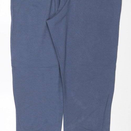 Marks & Spencer Men Blue 3XL Sweatpants Drawstring Pockets Regular Fit