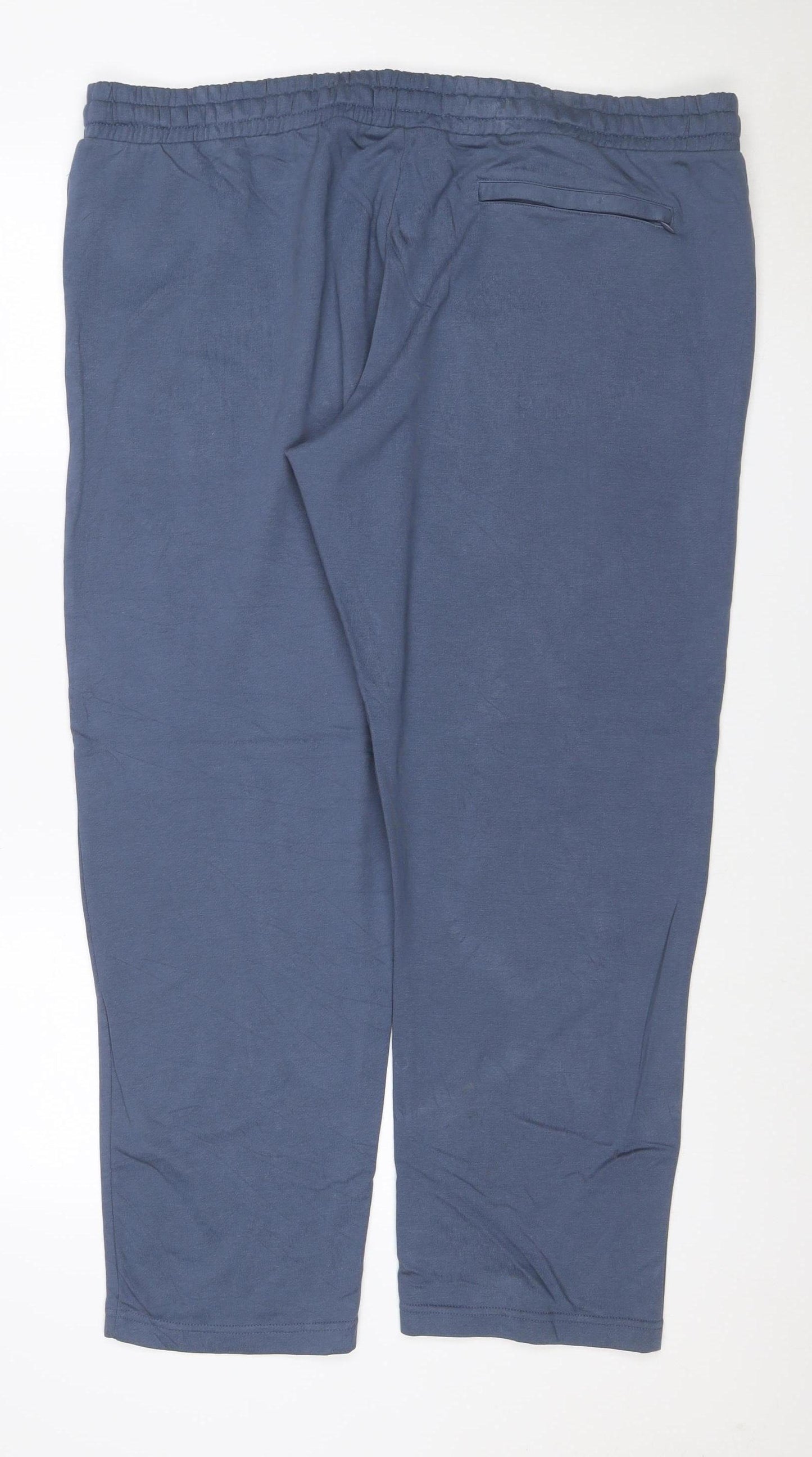 Marks & Spencer Men Blue 3XL Sweatpants Drawstring Pockets Regular Fit