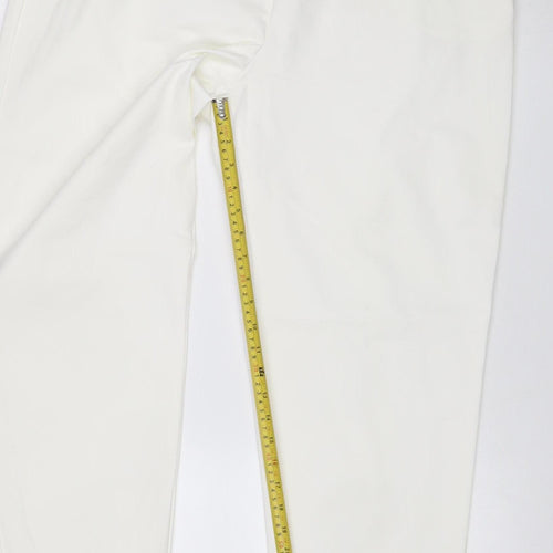 M&S Women’s Ivory UK 20 Long Straight Leg Stretch Dress Trousers