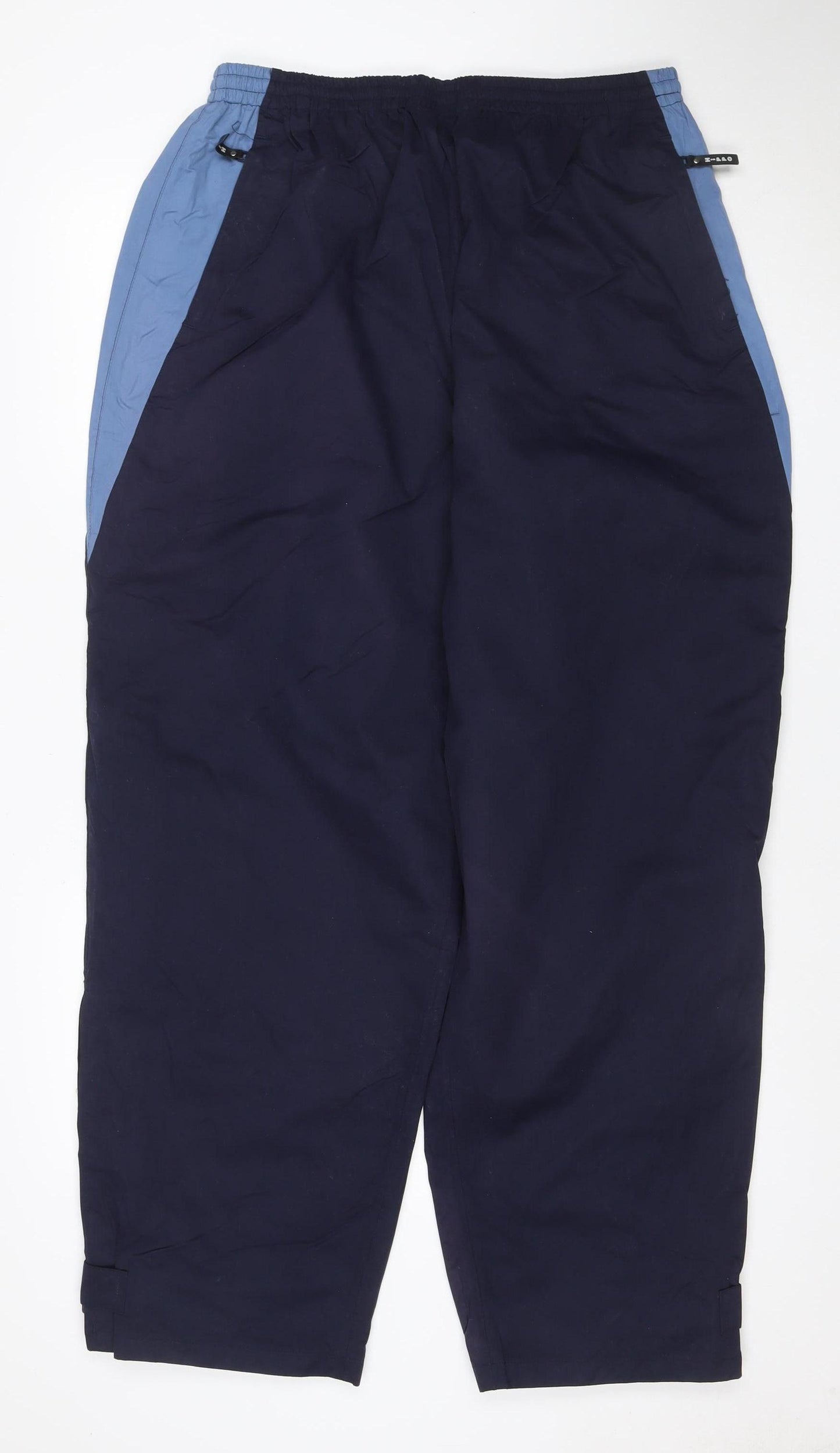 Hippo Men’s Blue XL Lined Track Pants Elastic Waist Zip Pockets