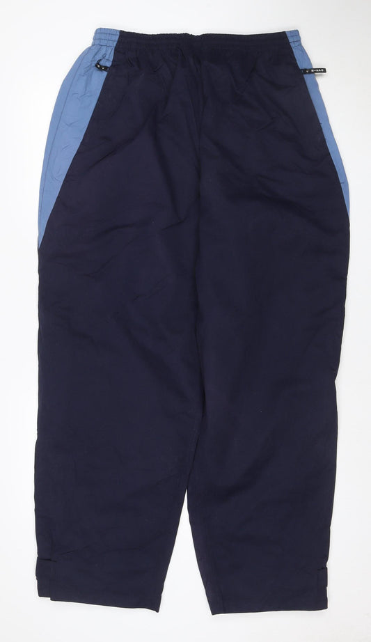 Hippo Men’s Blue XL Lined Track Pants Elastic Waist Zip Pockets