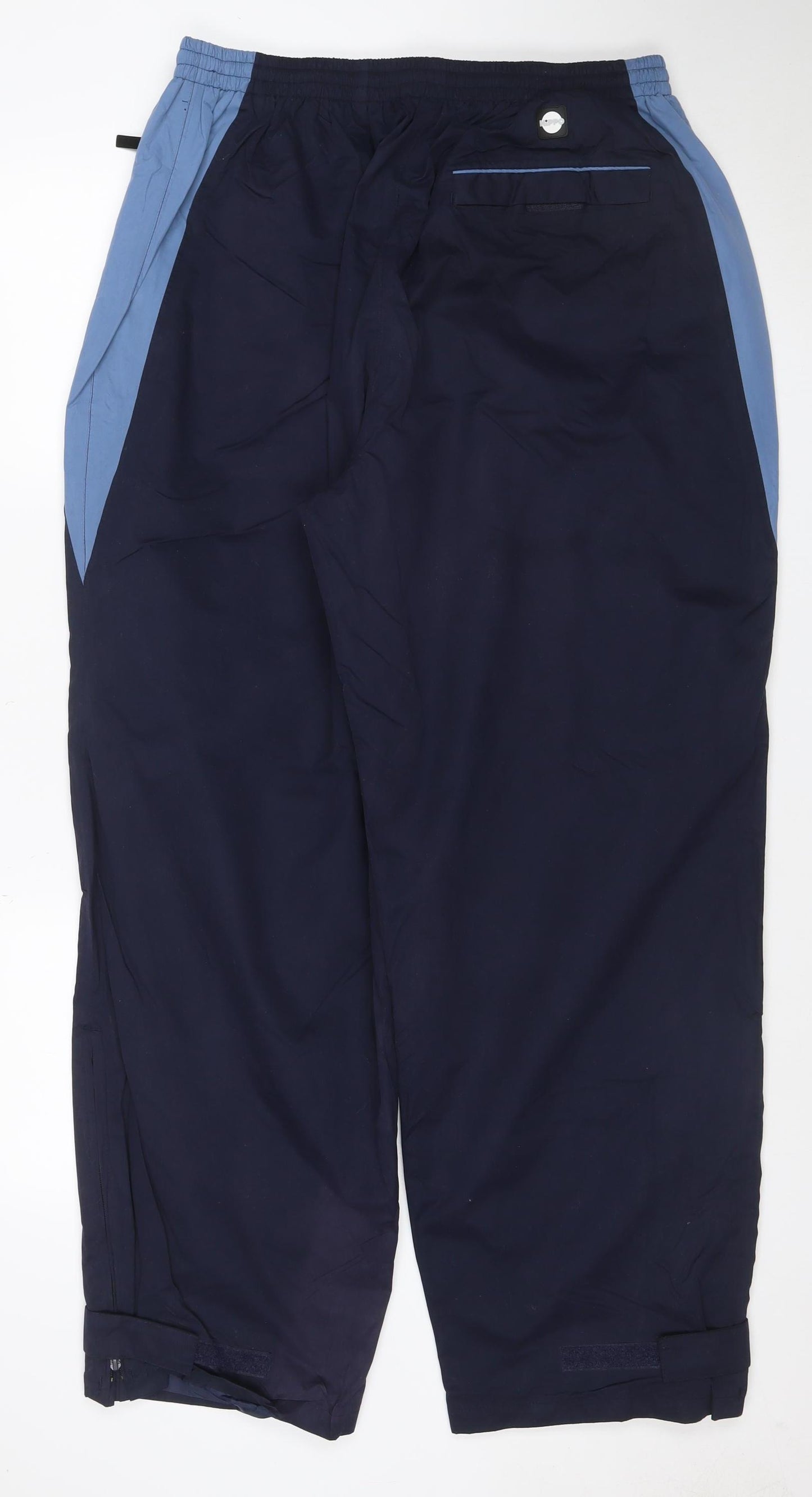 Hippo Men’s Blue XL Lined Track Pants Elastic Waist Zip Pockets