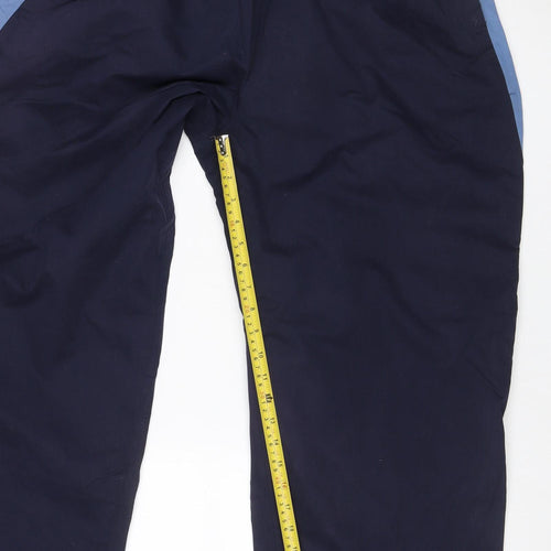 Hippo Men’s Blue XL Lined Track Pants Elastic Waist Zip Pockets