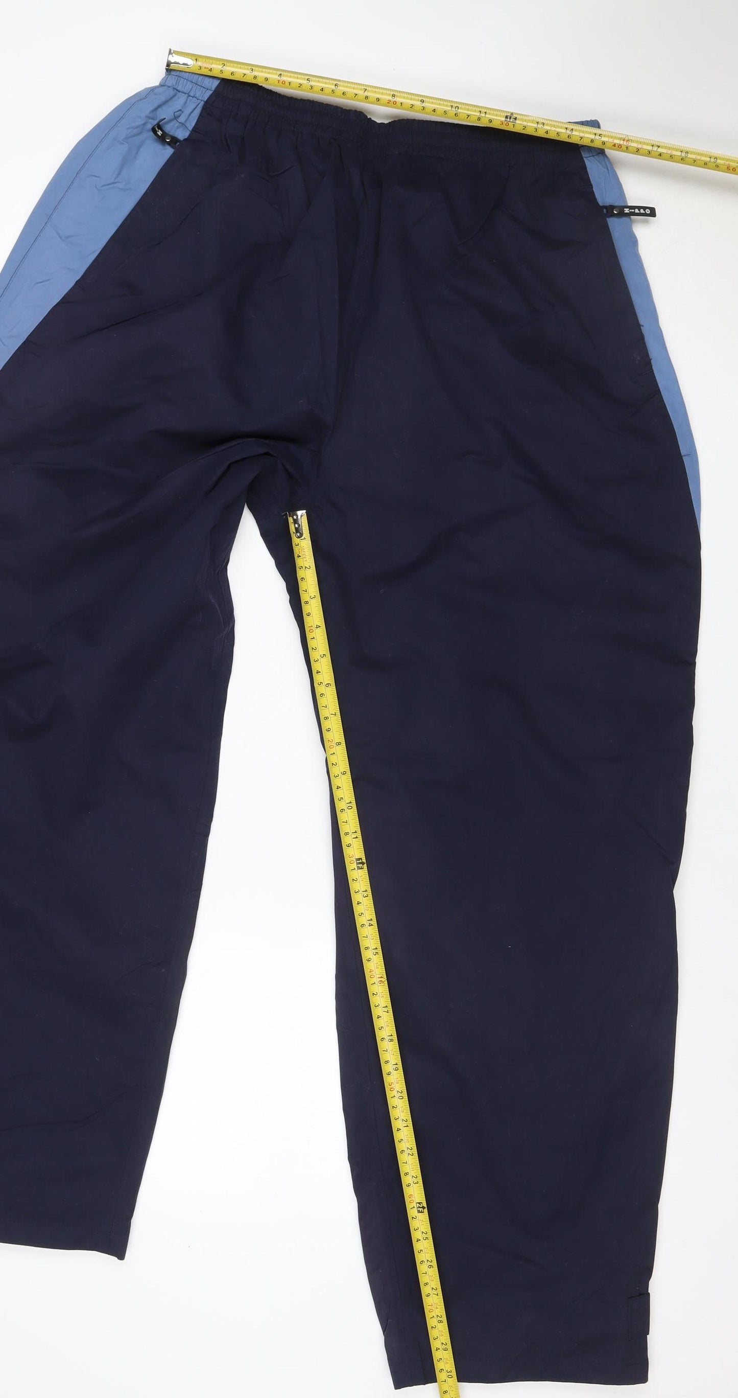 Hippo Men’s Blue XL Lined Track Pants Elastic Waist Zip Pockets