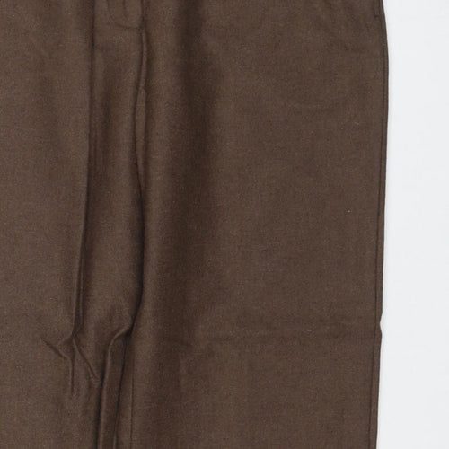 House of Bruar Women’s Brown Size 12 Classic Straight Dress Trousers
