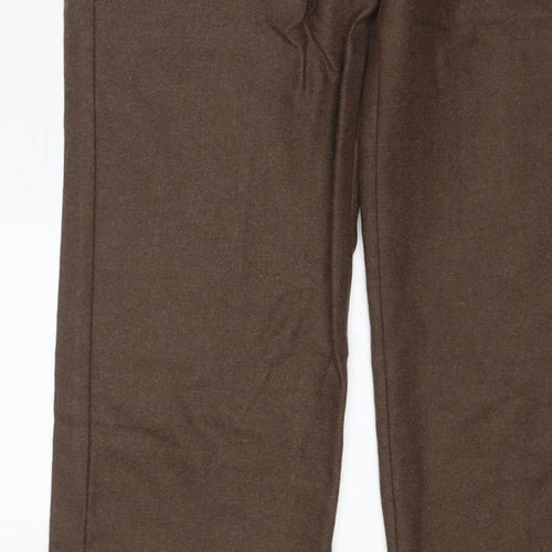 House of Bruar Women’s Brown Size 12 Classic Straight Dress Trousers