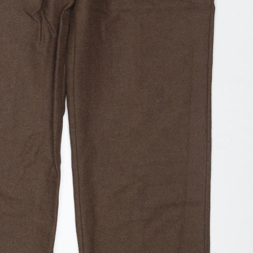 House of Bruar Women’s Brown Size 12 Classic Straight Dress Trousers