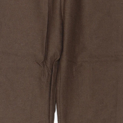 House of Bruar Women’s Brown Size 12 Classic Straight Dress Trousers