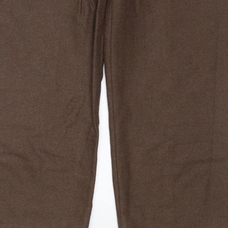 House of Bruar Women’s Brown Size 12 Classic Straight Dress Trousers