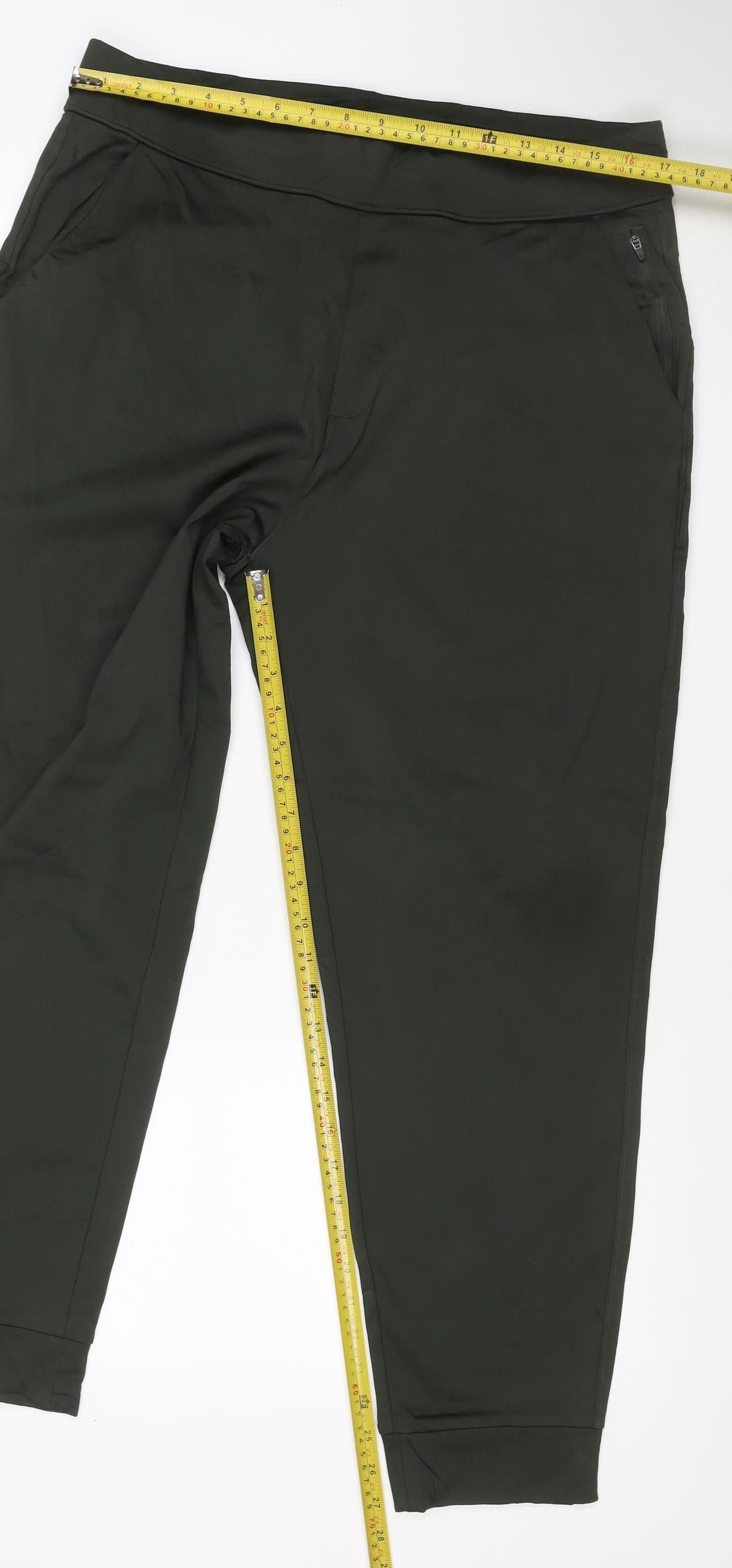 32 Degrees Heat Men’s Green L Stretch Cuffed Jogger Trousers