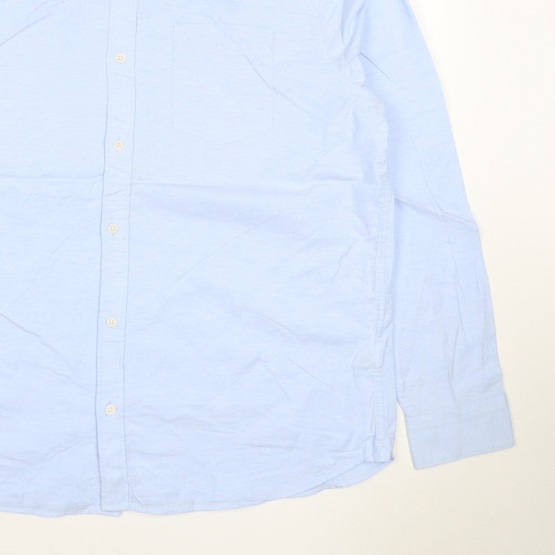 Marks & Spencer Men Blue XL Regular Fit Button-Down Long Sleeve Shirt