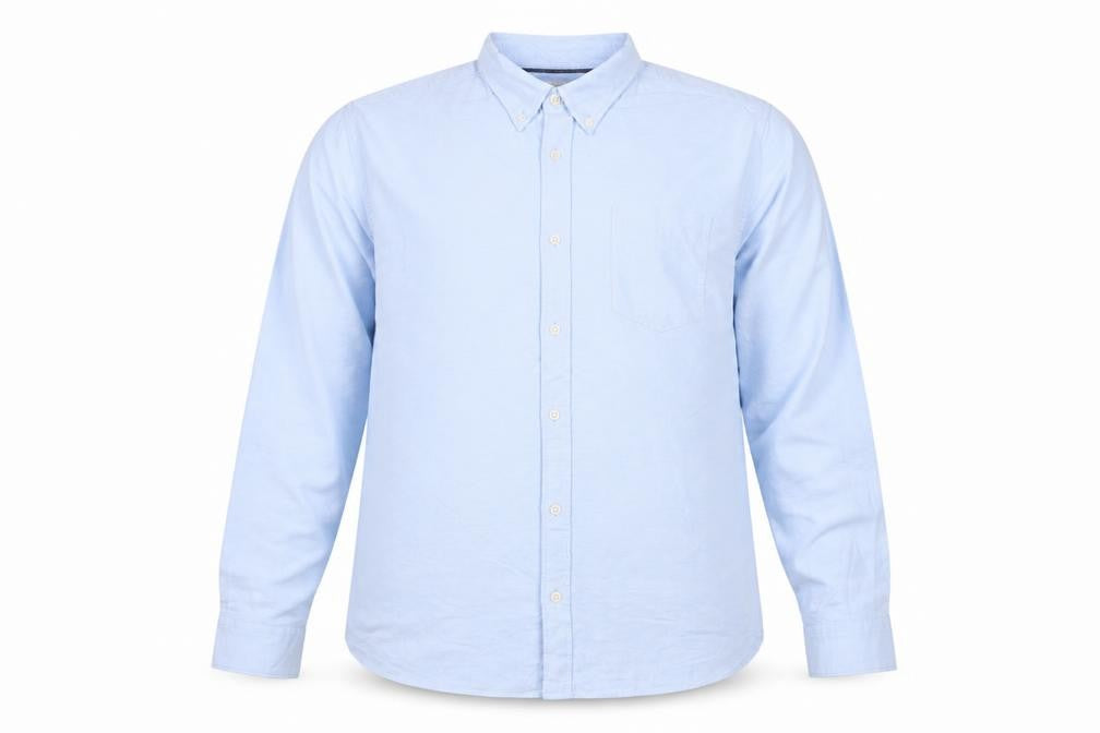 Marks & Spencer Men Blue XL Regular Fit Button-Down Long Sleeve Shirt